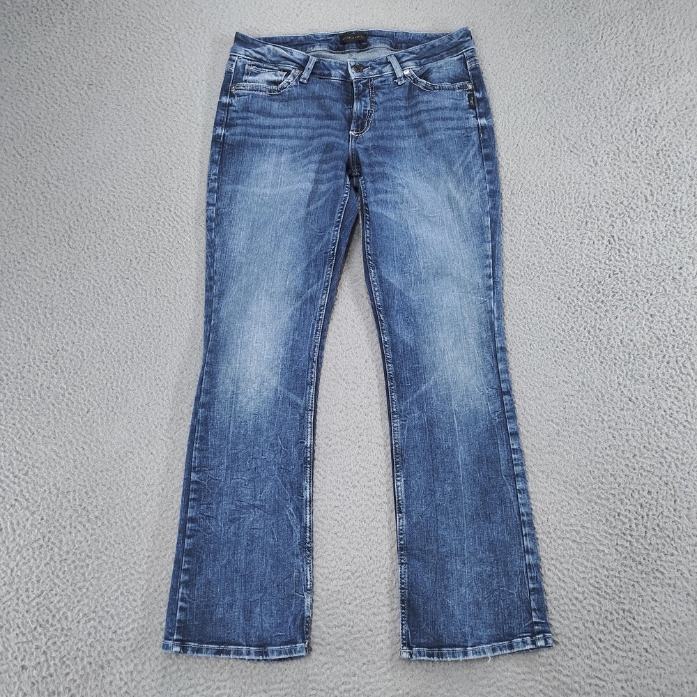 Silver Jeans Co. Jeans Mens 31x31 Blue Suki Slim Boot Bootcut Stretch Denim